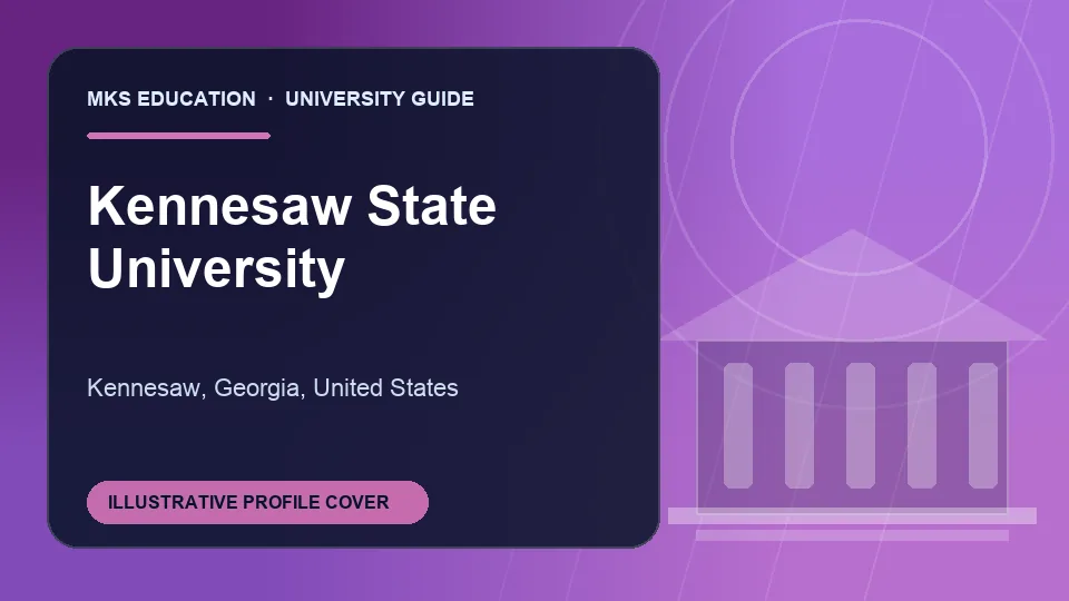 Illustrative MKS Education profile cover for Kennesaw State University in the USA