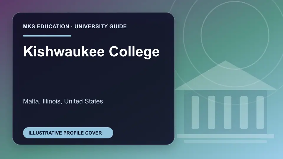 Illustrative MKS Education profile cover for Kishwaukee College in the USA