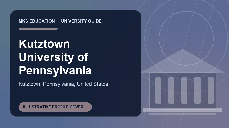 Illustrative MKS Education profile cover for Kutztown University of Pennsylvania in United States
