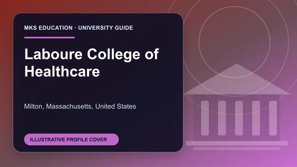 Illustrative MKS Education profile cover for Laboure College of Healthcare in the USA
