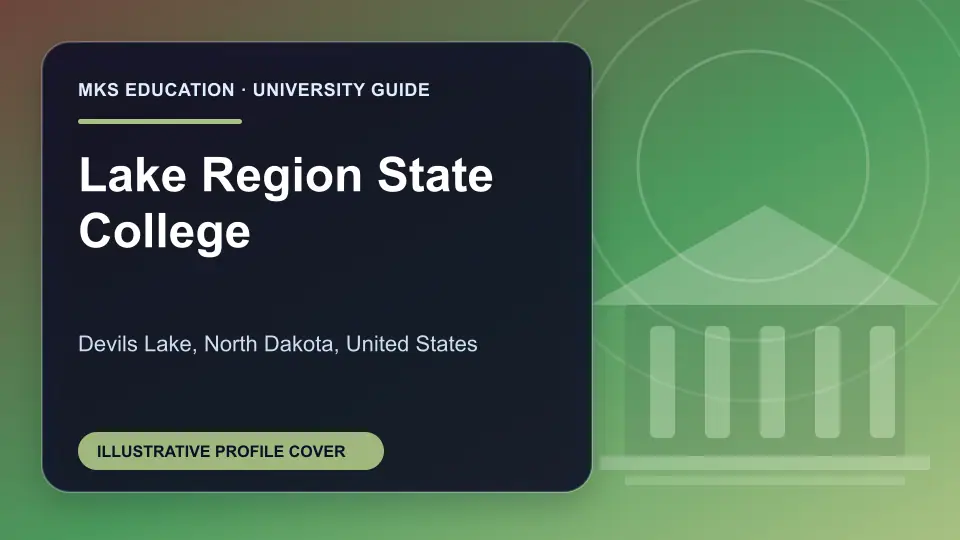 Illustrative MKS Education profile cover for Lake Region State College in the USA