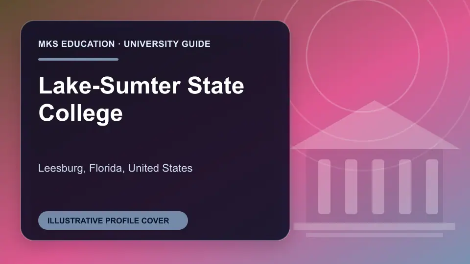 Illustrative MKS Education profile cover for Lake-Sumter State College in the USA