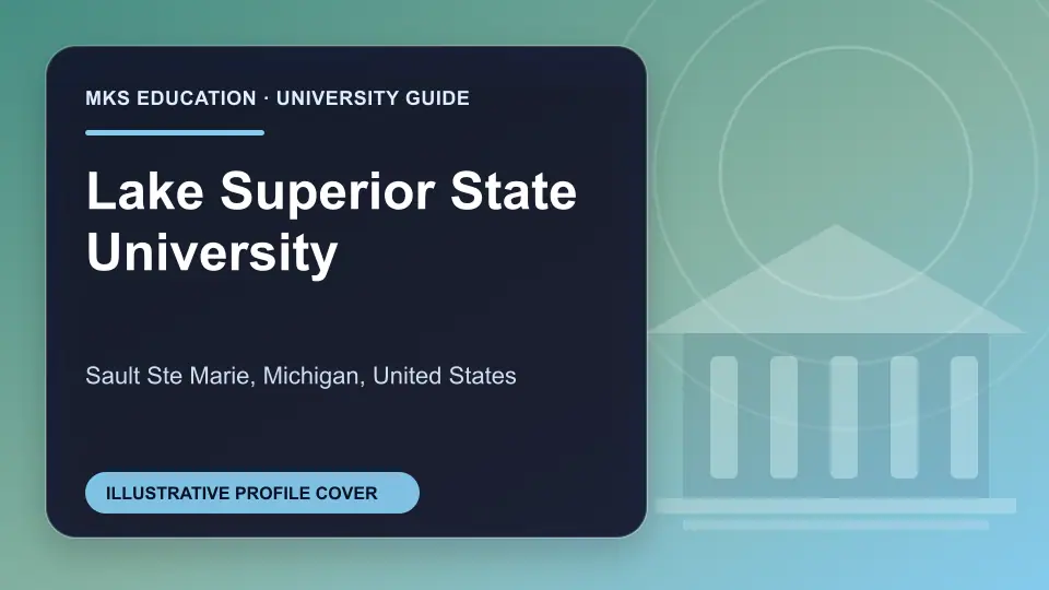 Illustrative MKS Education profile cover for Lake Superior State University in the USA