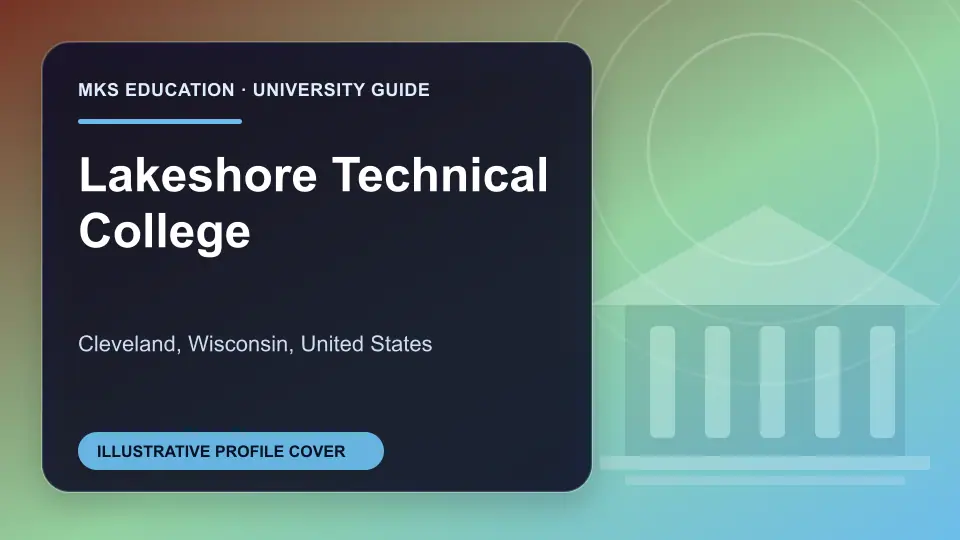 Illustrative MKS Education profile cover for Lakeshore Technical College in the USA