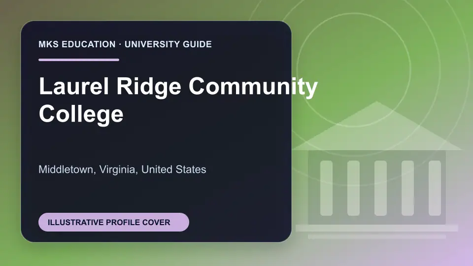 Illustrative MKS Education profile cover for Laurel Ridge Community College in the USA