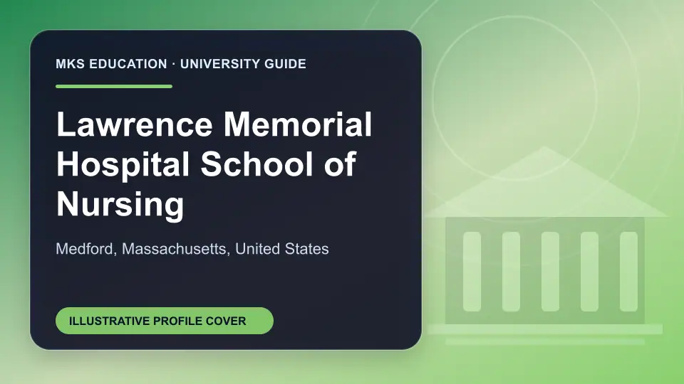 Illustrative MKS Education profile cover for Lawrence Memorial Hospital School of Nursing in the USA