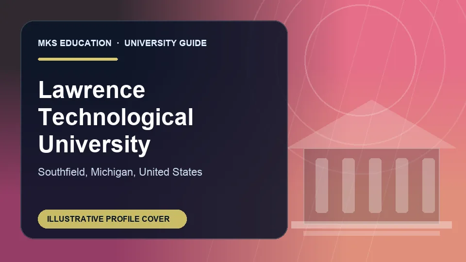Illustrative MKS Education profile cover for Lawrence Technological University in the USA