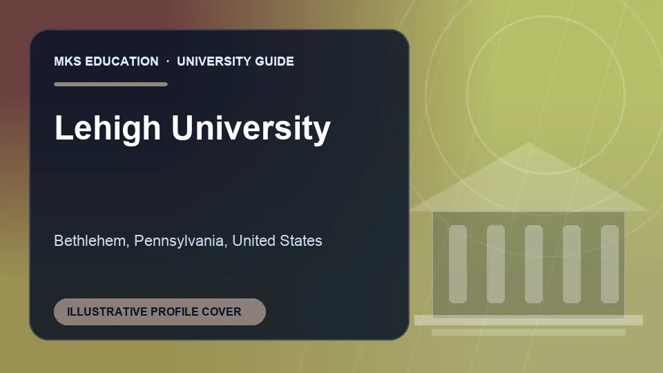 Illustrative MKS Education profile cover for Lehigh University in United States