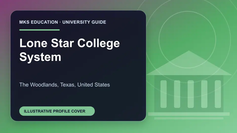 Illustrative MKS Education profile cover for Lone Star College System in the USA