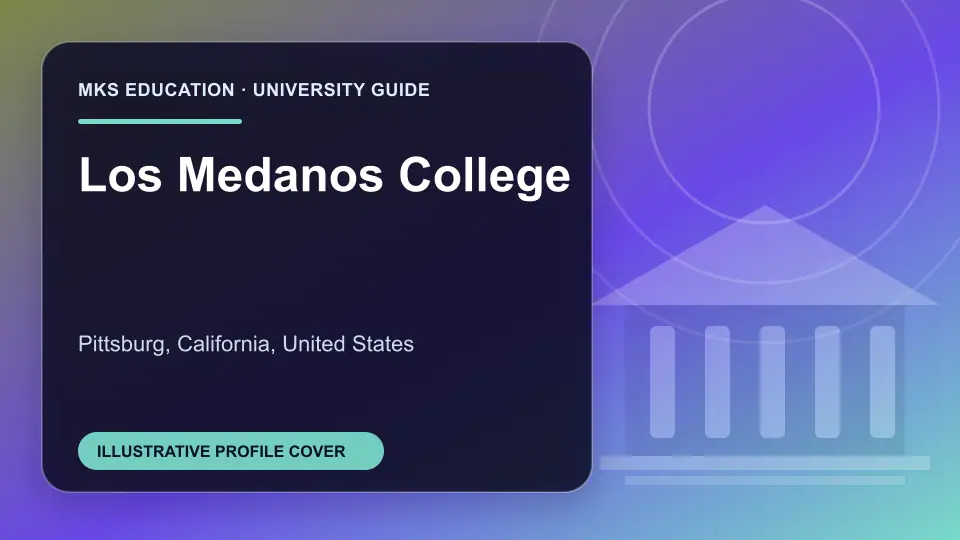 Illustrative MKS Education profile cover for Los Medanos College in the USA