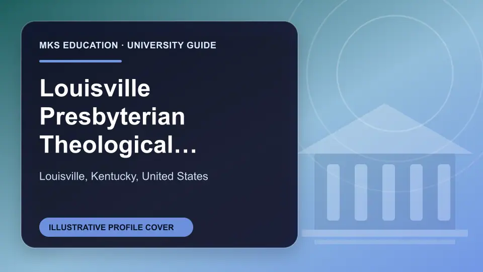 Illustrative MKS Education profile cover for Louisville Presbyterian Theological Seminary in the USA