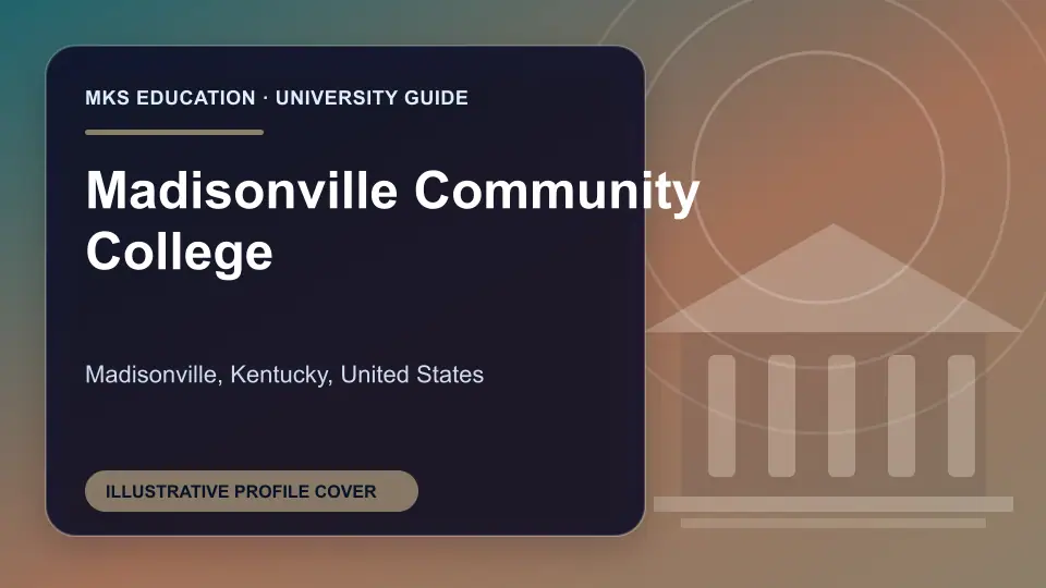 Illustrative MKS Education profile cover for Madisonville Community College in the USA