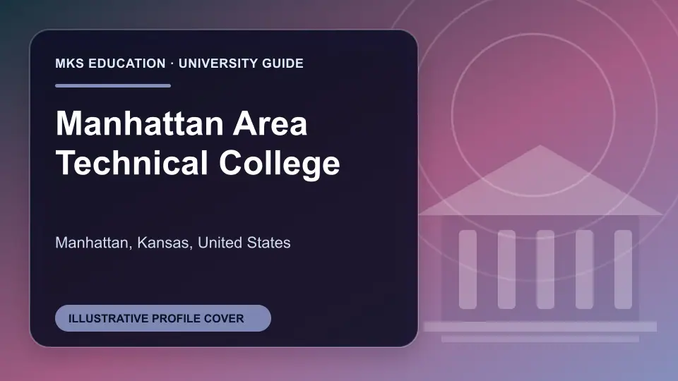 Illustrative MKS Education profile cover for Manhattan Area Technical College in the USA