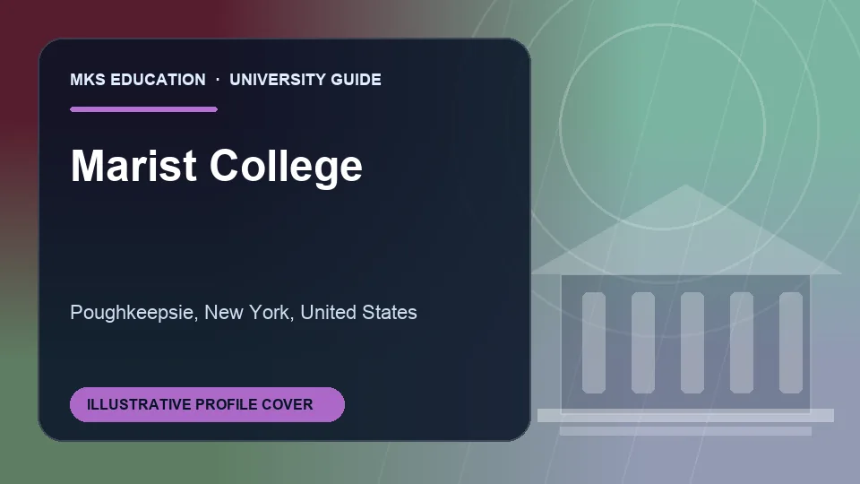 Illustrative MKS Education profile cover for Marist College in United States