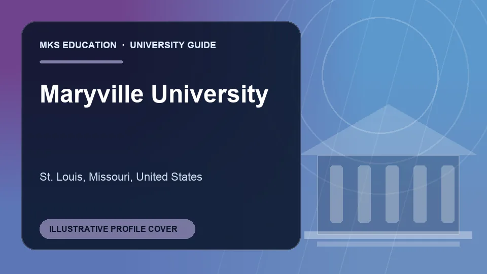 Illustrative MKS Education profile cover for Maryville University in United States