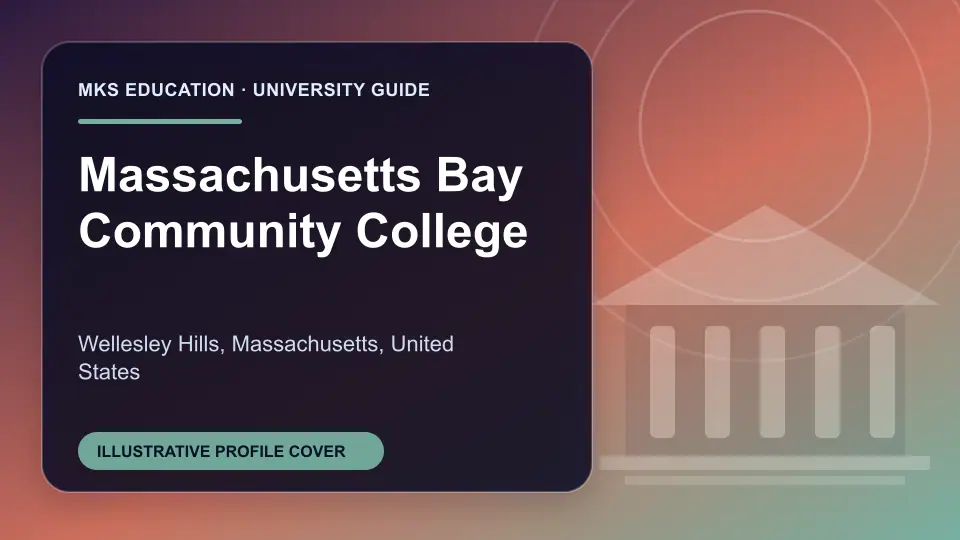 Illustrative MKS Education profile cover for Massachusetts Bay Community College in the USA