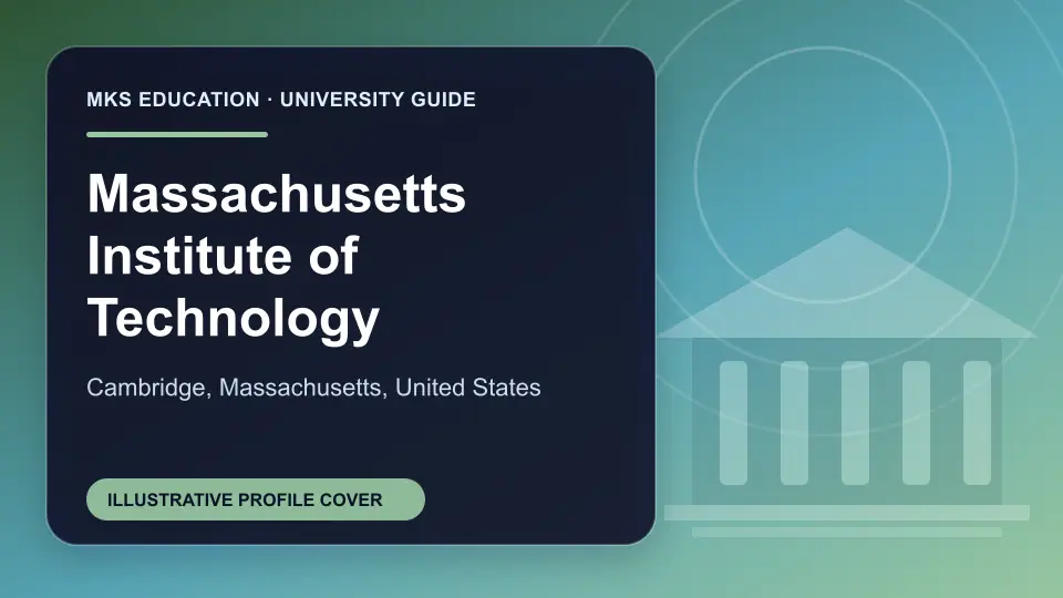 Illustrative MKS Education profile cover for Massachusetts Institute of Technology in the USA