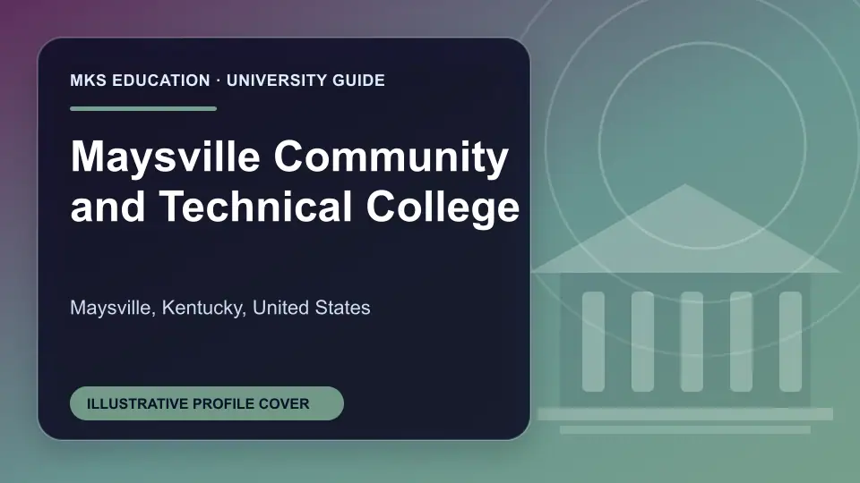 Illustrative MKS Education profile cover for Maysville Community and Technical College in the USA