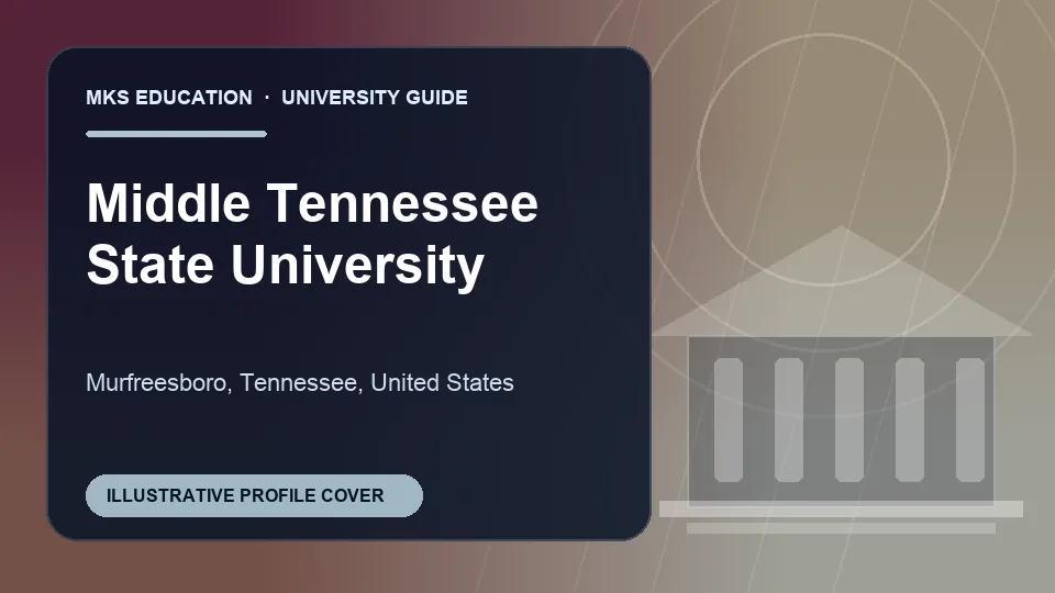 Illustrative MKS Education profile cover for Middle Tennessee State University in United States