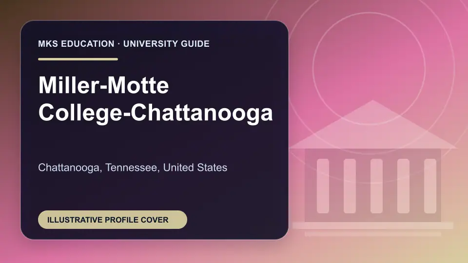 Illustrative MKS Education profile cover for Miller-Motte College-Chattanooga in the USA