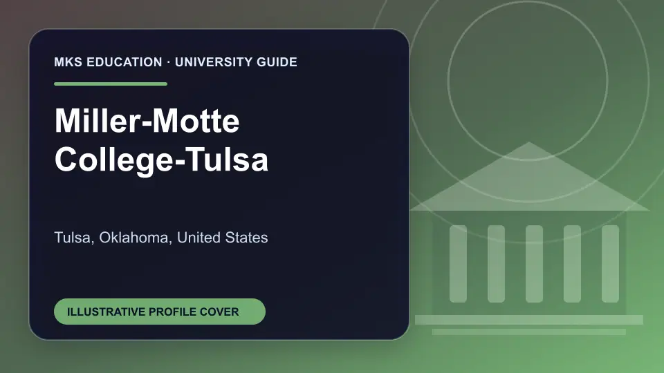 Illustrative MKS Education profile cover for Miller-Motte College-Tulsa in the USA