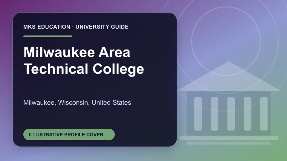 Illustrative MKS Education profile cover for Milwaukee Area Technical College in the USA