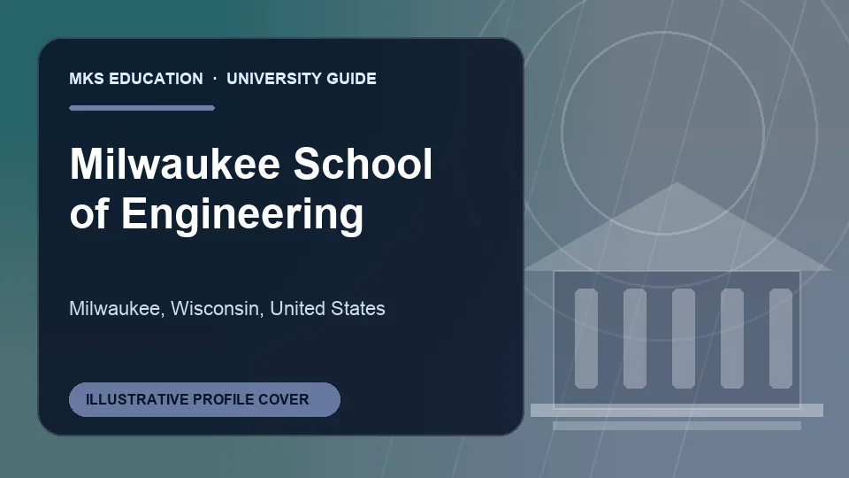 Illustrative MKS Education profile cover for Milwaukee School of Engineering in United States