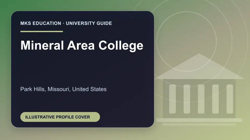 Illustrative MKS Education profile cover for Mineral Area College in the USA