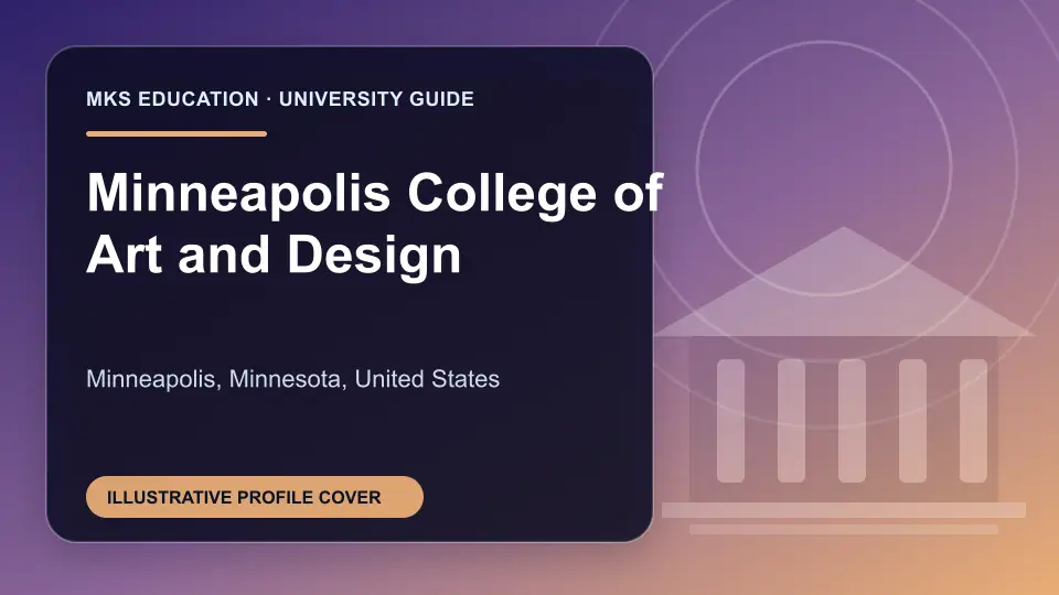 Illustrative MKS Education profile cover for Minneapolis College of Art and Design in the USA