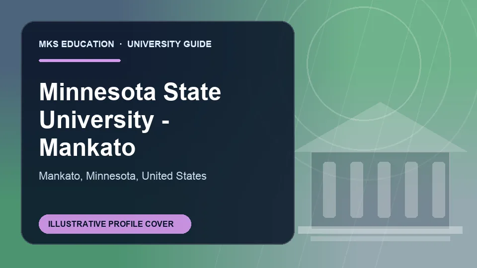 Illustrative MKS Education profile cover for Minnesota State University - Mankato in the USA