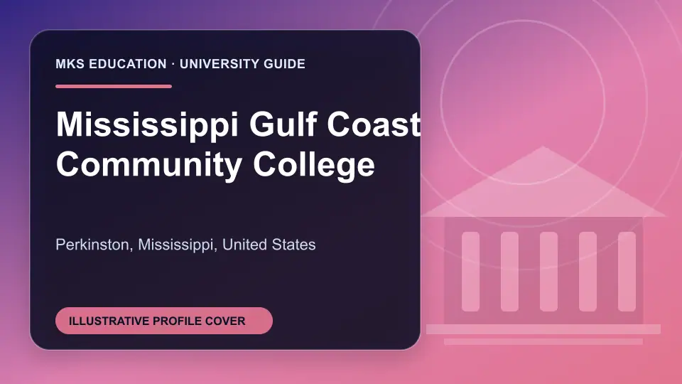 Illustrative MKS Education profile cover for Mississippi Gulf Coast Community College in the USA
