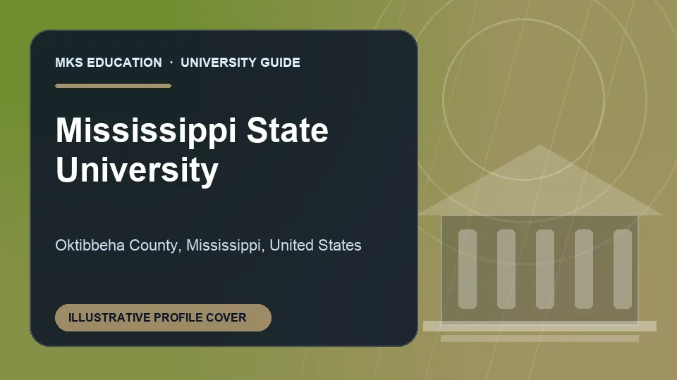Illustrative MKS Education profile cover for Mississippi State University in United States