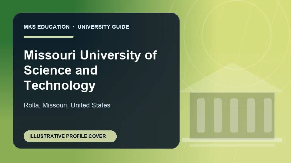 Illustrative MKS Education profile cover for Missouri University of Science and Technology in United States