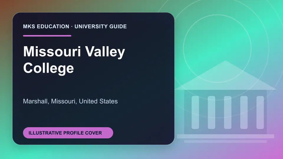 Illustrative MKS Education profile cover for Missouri Valley College in the USA