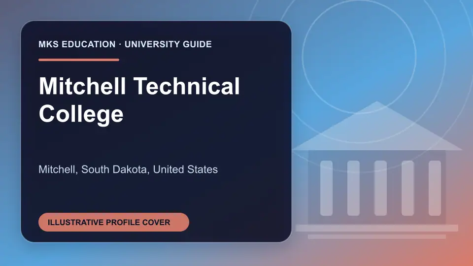 Illustrative MKS Education profile cover for Mitchell Technical College in the USA
