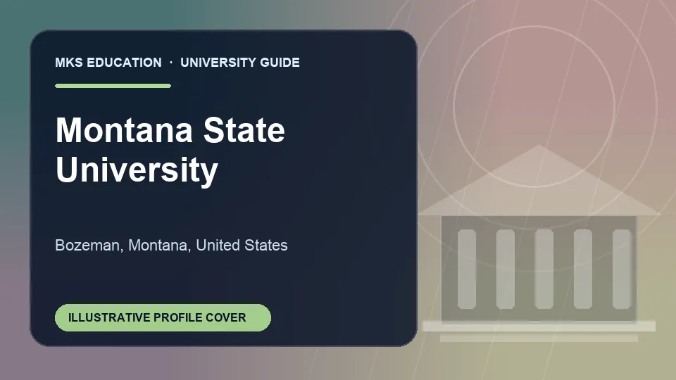 Illustrative MKS Education profile cover for Montana State University in United States
