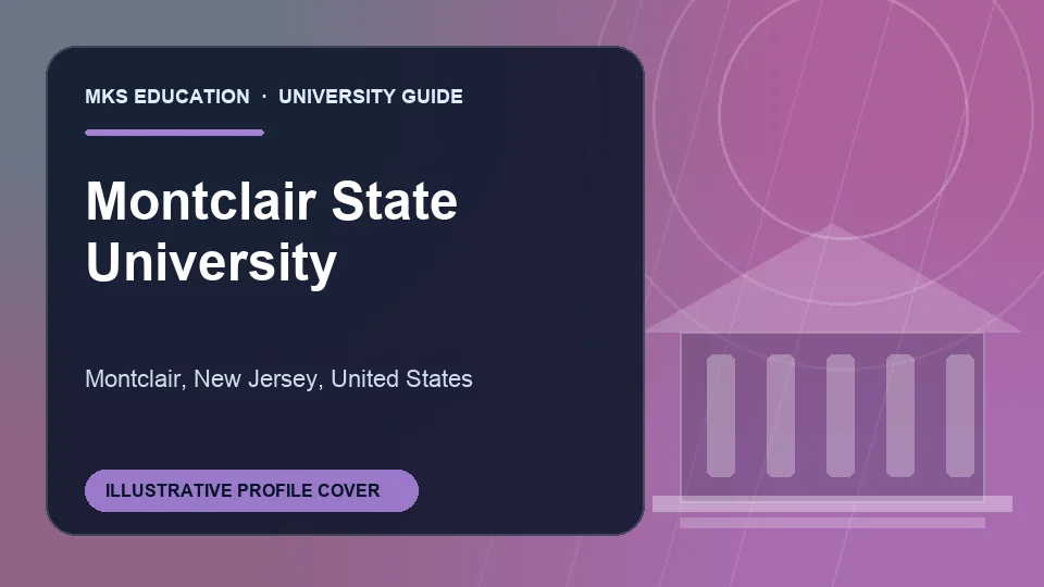 Illustrative MKS Education profile cover for Montclair State University in United States