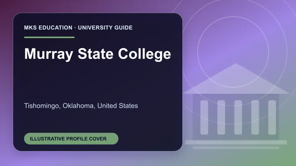 Illustrative MKS Education profile cover for Murray State College in the USA