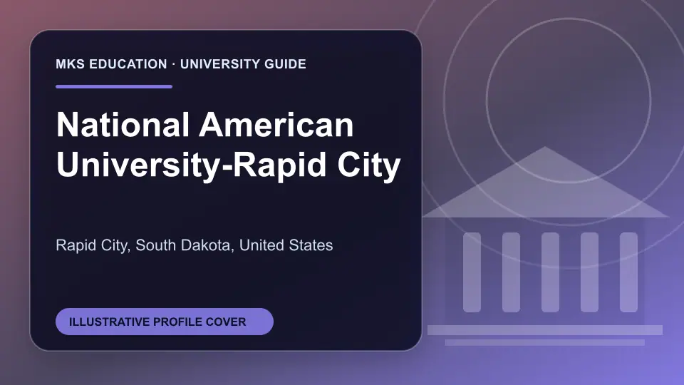 Illustrative MKS Education profile cover for National American University-Rapid City in the USA