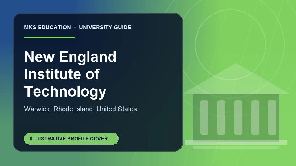 Illustrative MKS Education profile cover for New England Institute of Technology in United States