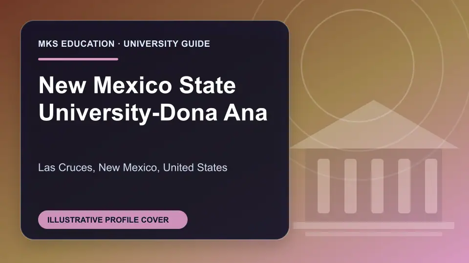 Illustrative MKS Education profile cover for New Mexico State University-Dona Ana in the USA