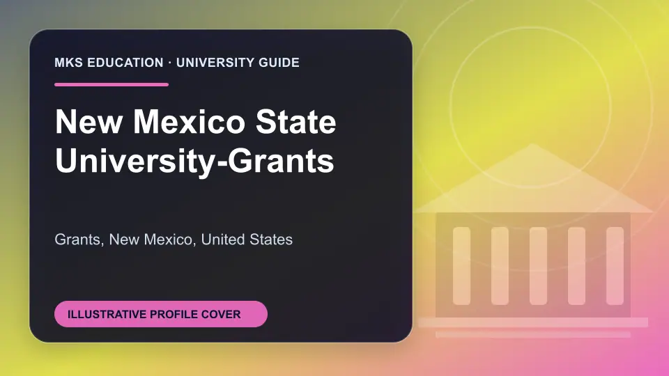 Illustrative MKS Education profile cover for New Mexico State University-Grants in the USA