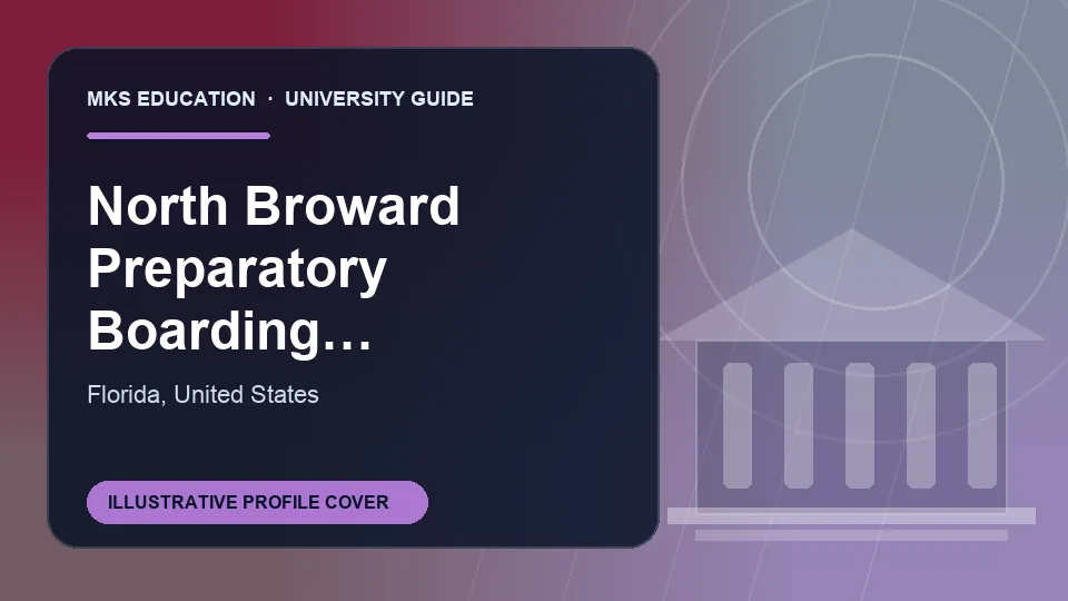 Illustrative MKS Education profile cover for North Broward Preparatory Boarding School in United States