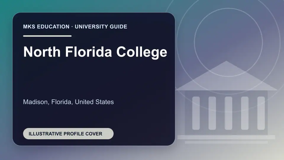 Illustrative MKS Education profile cover for North Florida College in the USA