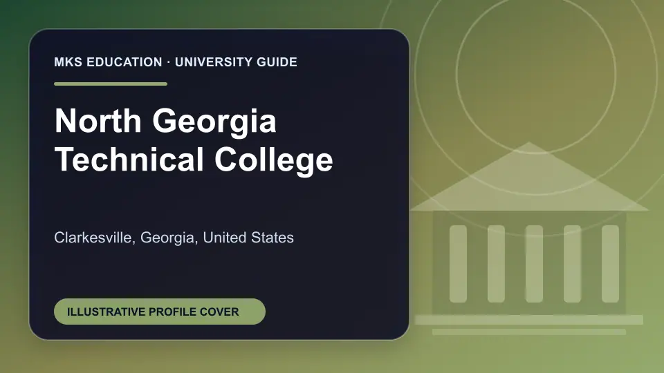 Illustrative MKS Education profile cover for North Georgia Technical College in the USA