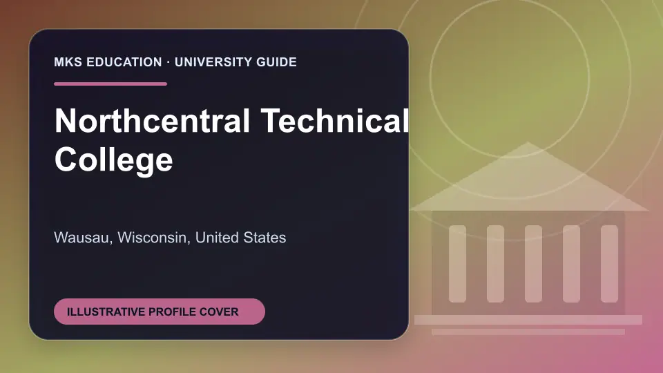 Illustrative MKS Education profile cover for Northcentral Technical College in the USA