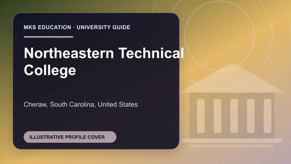 Illustrative MKS Education profile cover for Northeastern Technical College in the USA