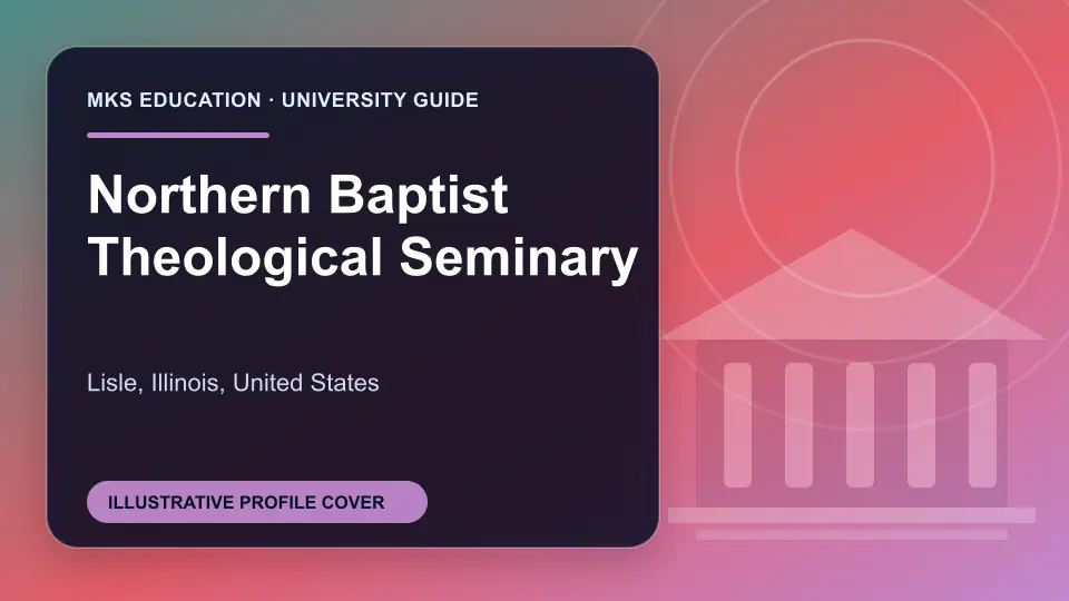 Illustrative MKS Education profile cover for Northern Baptist Theological Seminary in the USA