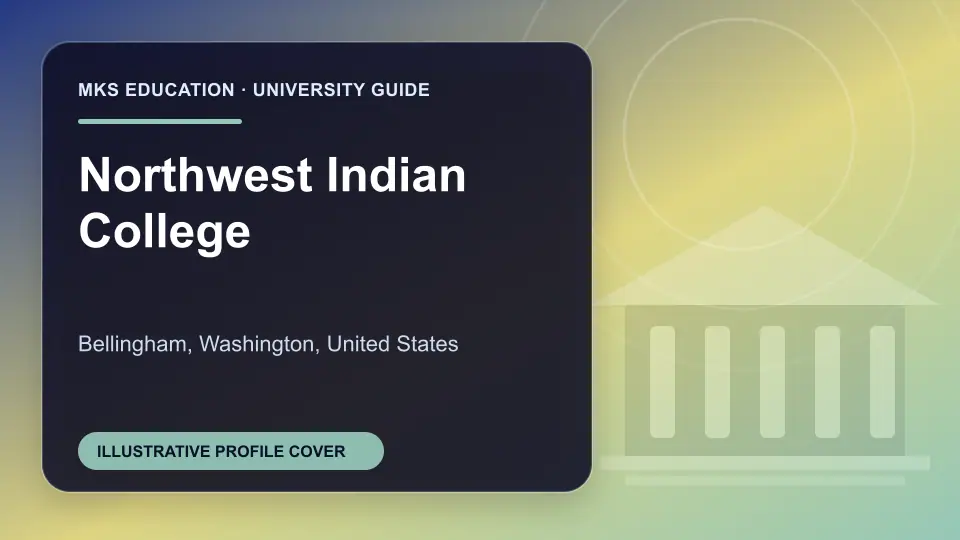 Illustrative MKS Education profile cover for Northwest Indian College in the USA
