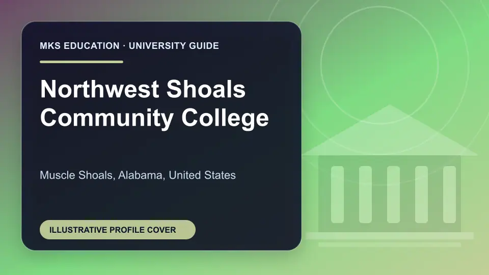 Illustrative MKS Education profile cover for Northwest Shoals Community College in the USA